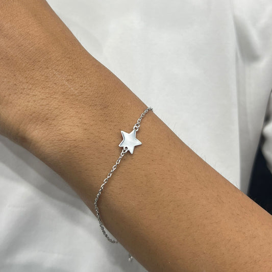Silver Minimal Star Bracelet