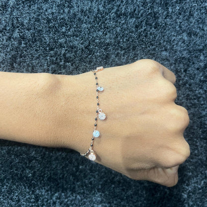 Rose Gold Plated Silver Starlight Charm Bracelet