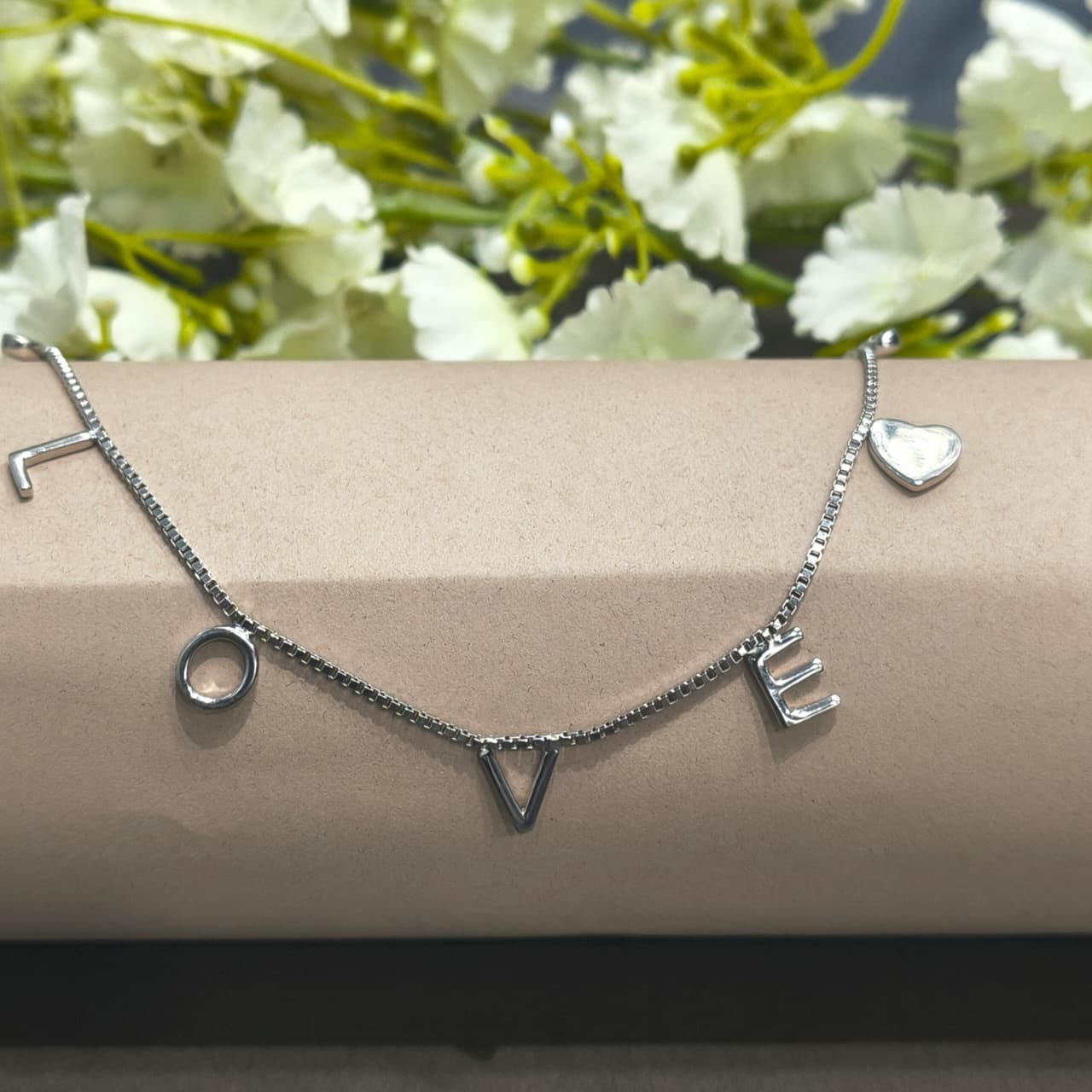 Silver LOVE Heart Pendant