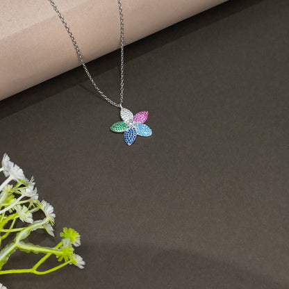 Silver Flower Necklace