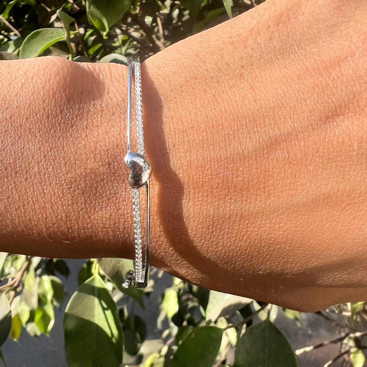 Silver Heartline Modern Bracelet
