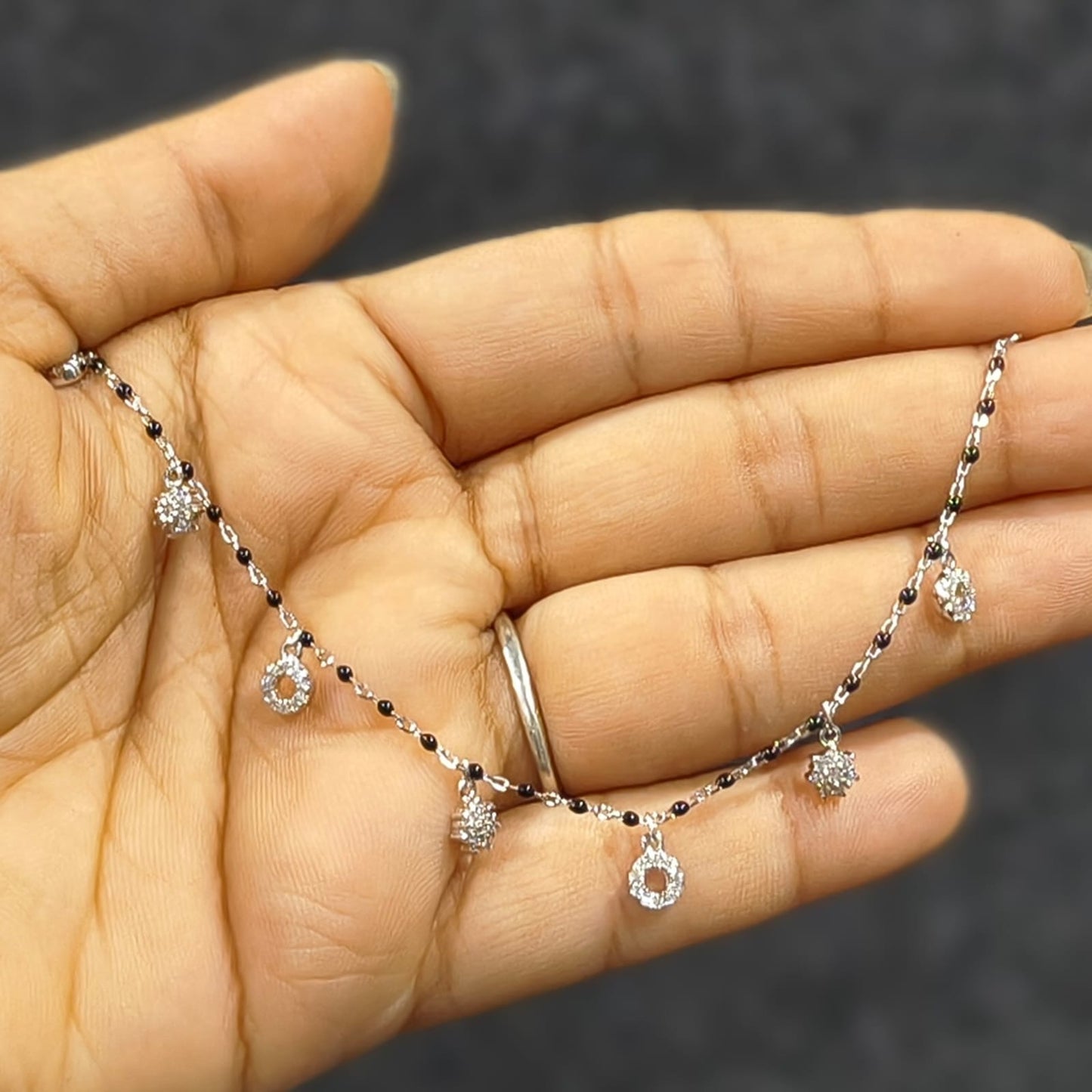 Silver Starbust Charm Bracelet