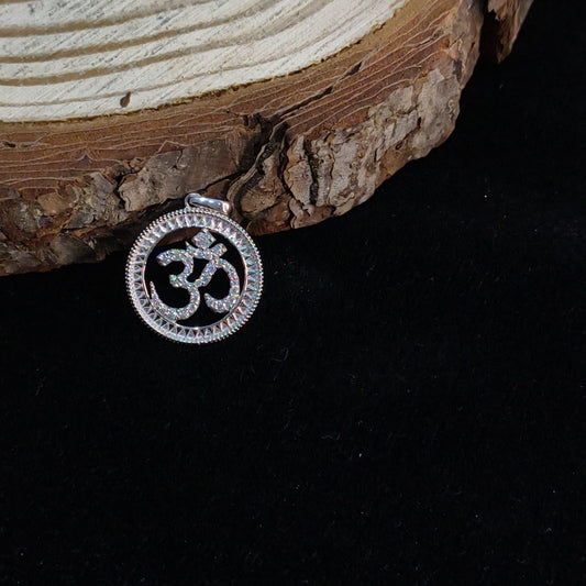 Silver Halo OM Pendant