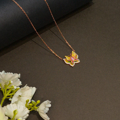 Rose Gold Plated Monarch Pendant