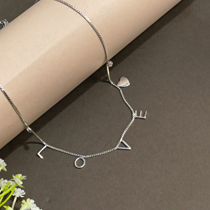 Silver LOVE Heart Pendant