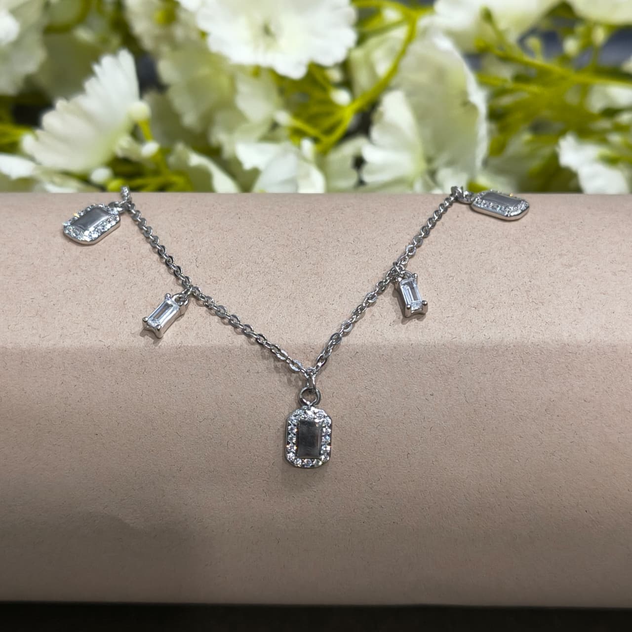 Silver Floating Charms Pendant