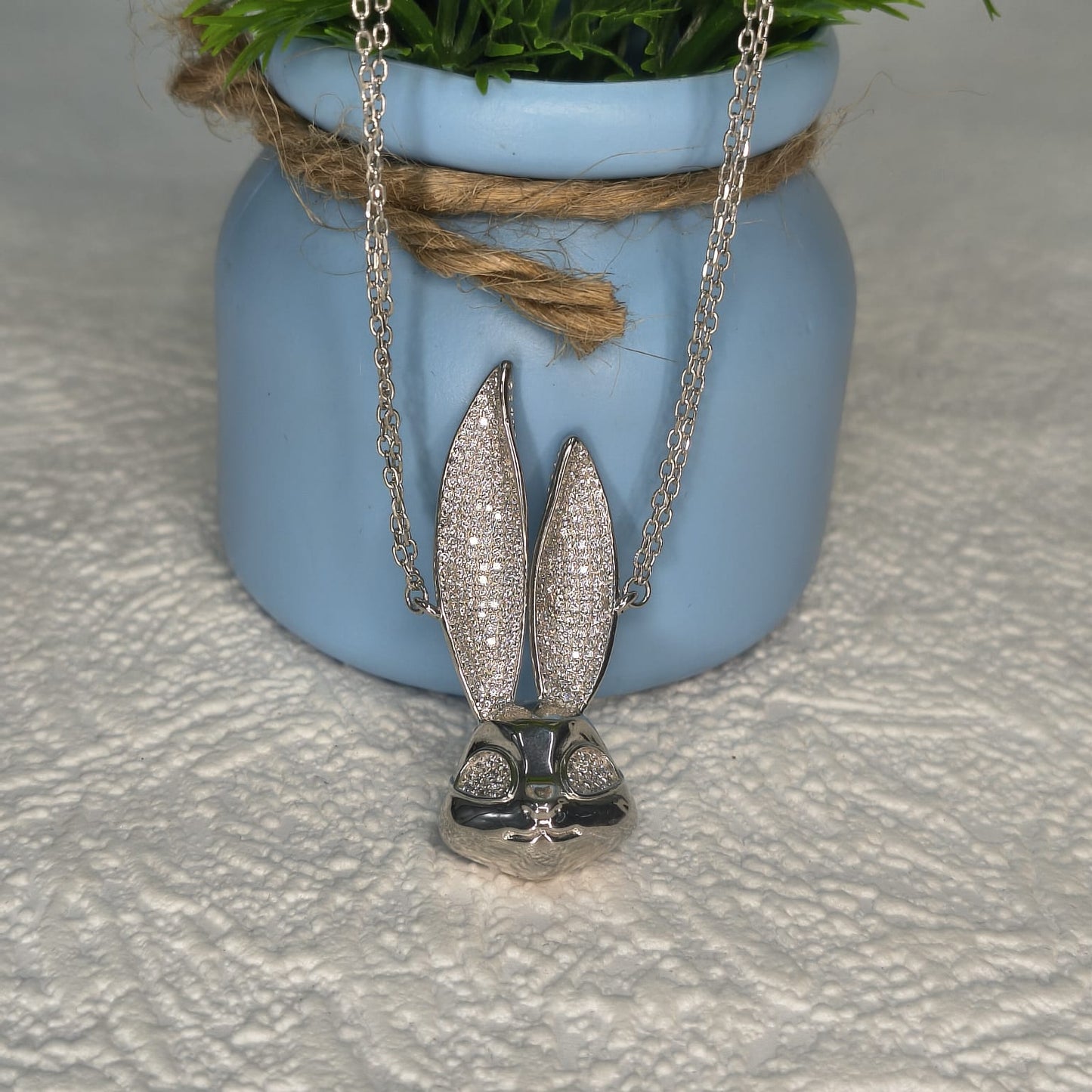 Silver Lucky Rabbit Necklace