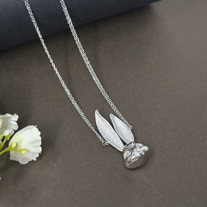 Silver Lucky Rabbit Necklace