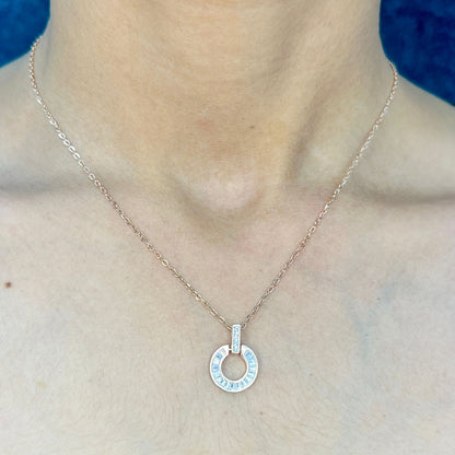 Rose Gold Plated Luxe Round Necklace Set