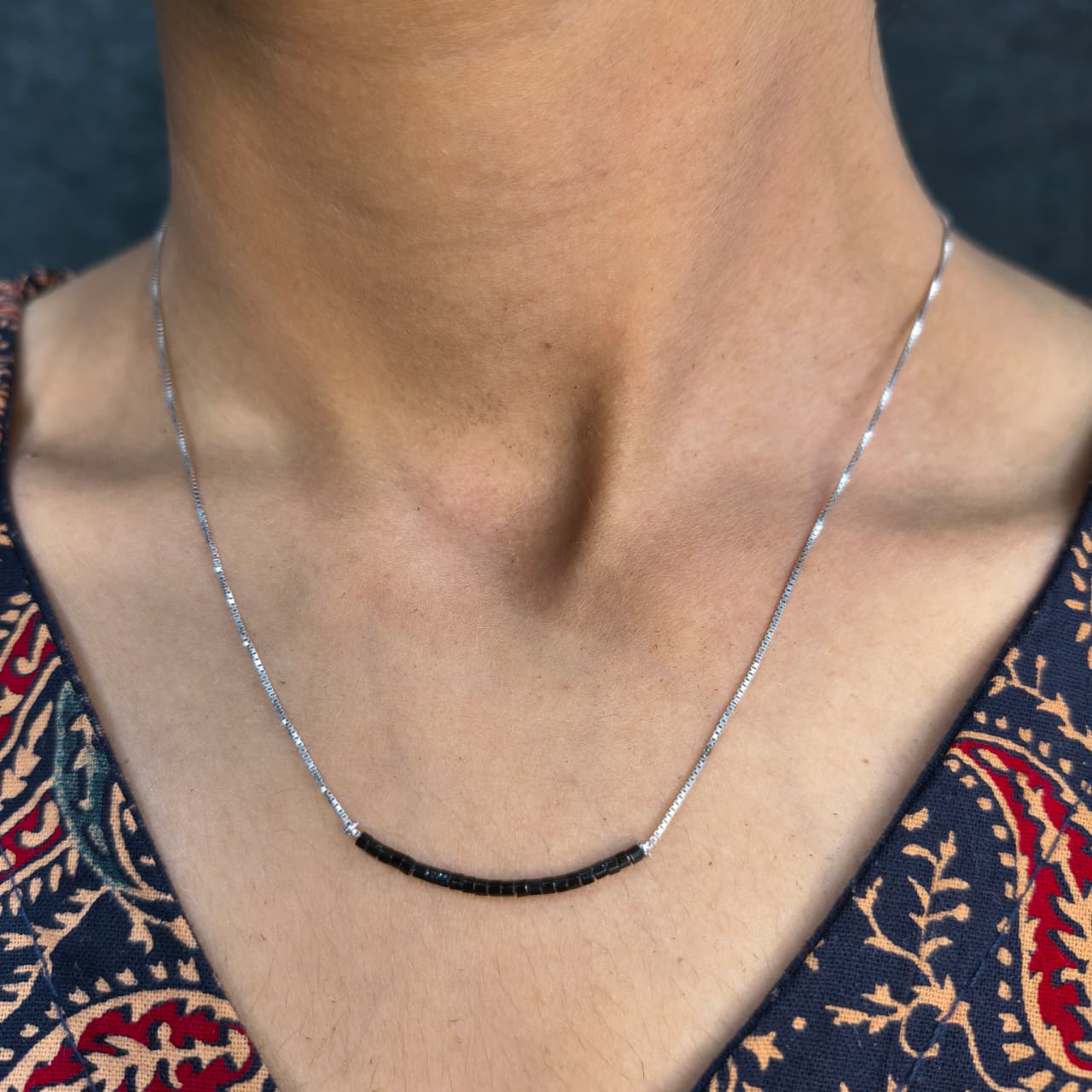 Silver Arc Mangalsutra