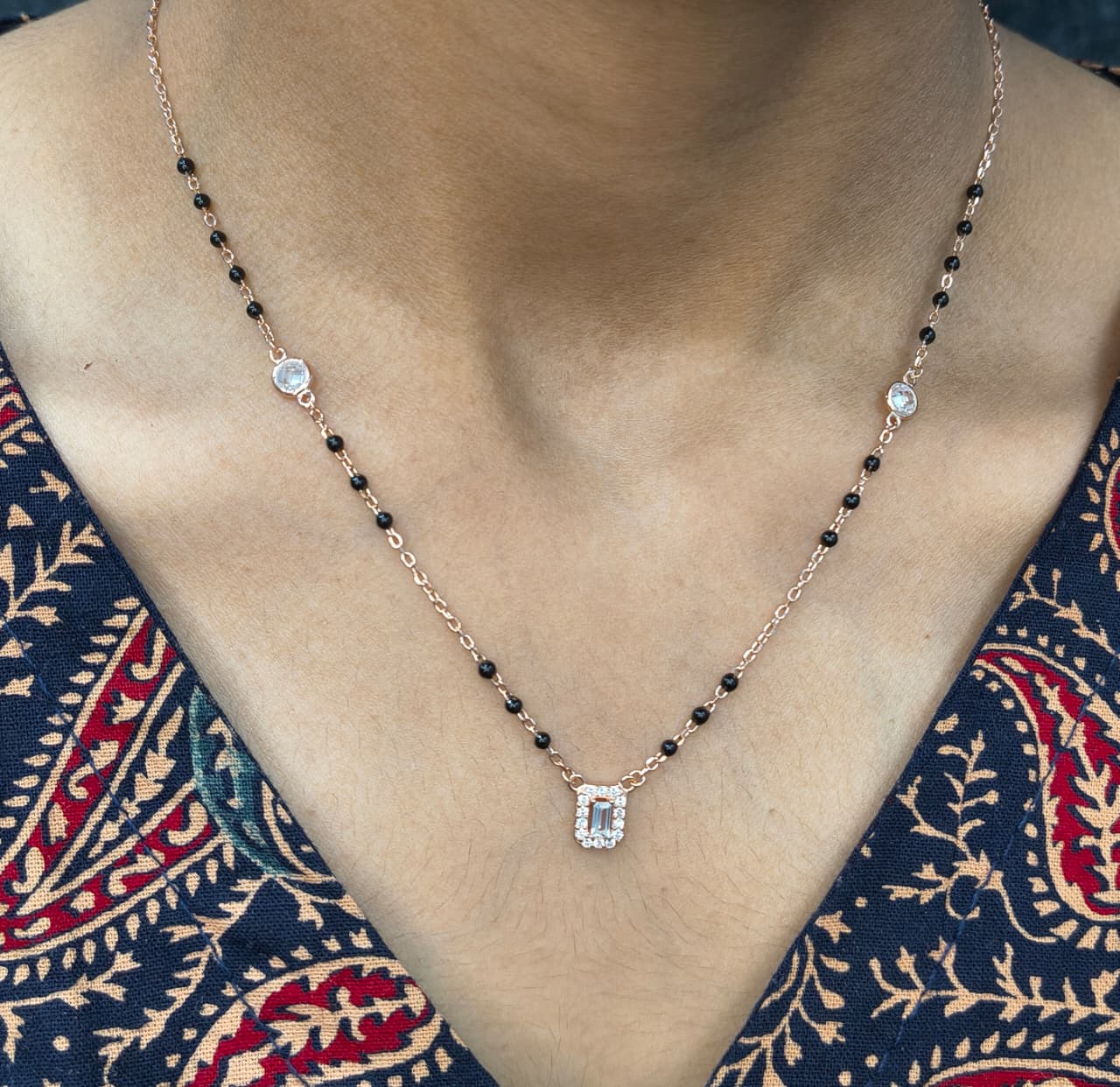 Rose Gold Plated Vera Mangalsutra