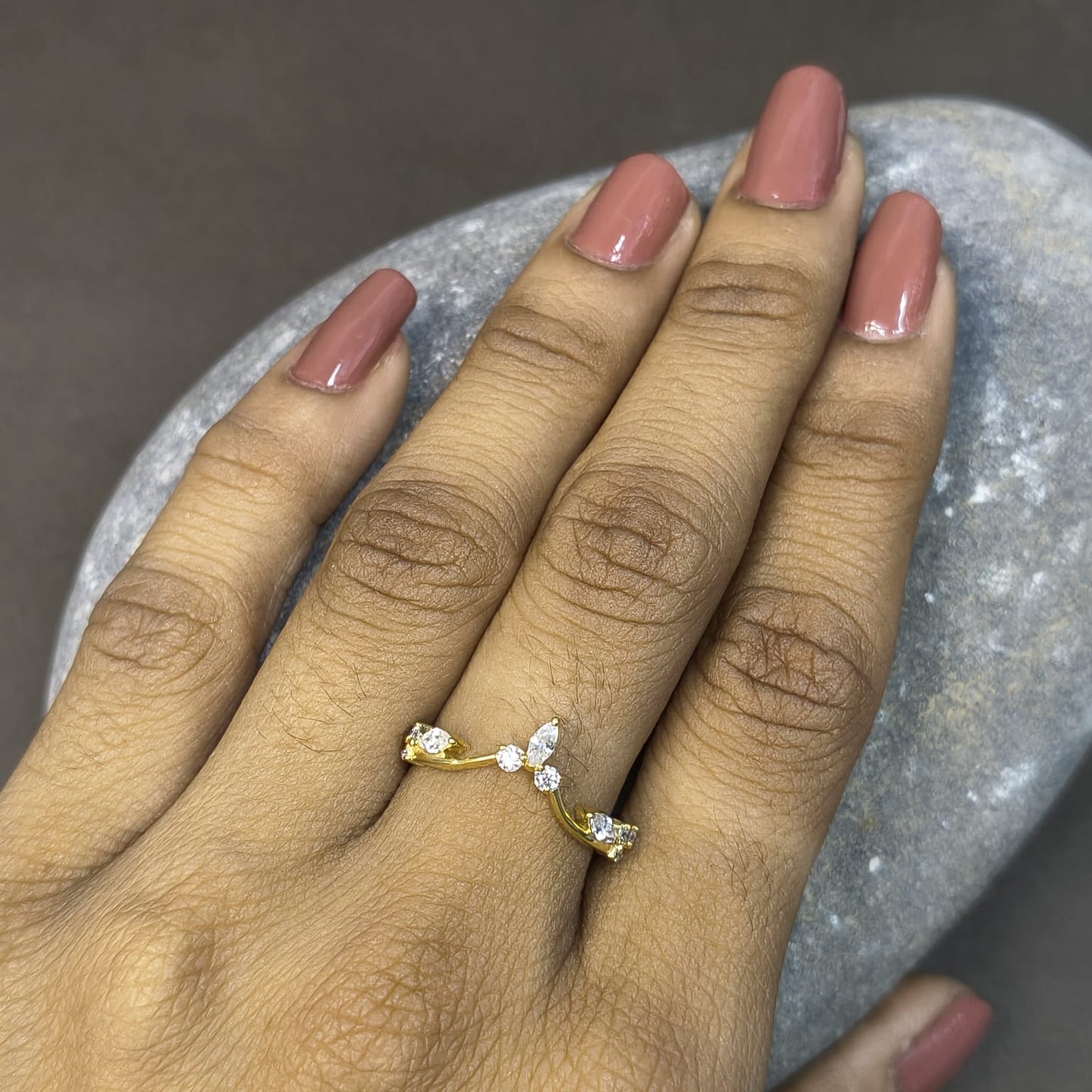 Celeste Lab Grown Diamond Matching  Band 10K Gold Ring
