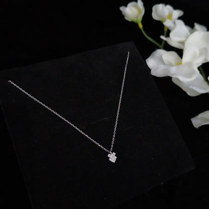 Silver Interlocking Loop Necklace