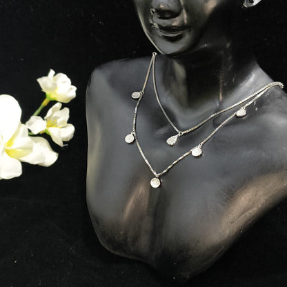 Silver Sparkle Stack Necklace