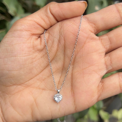 Silver Love Heart Necklace