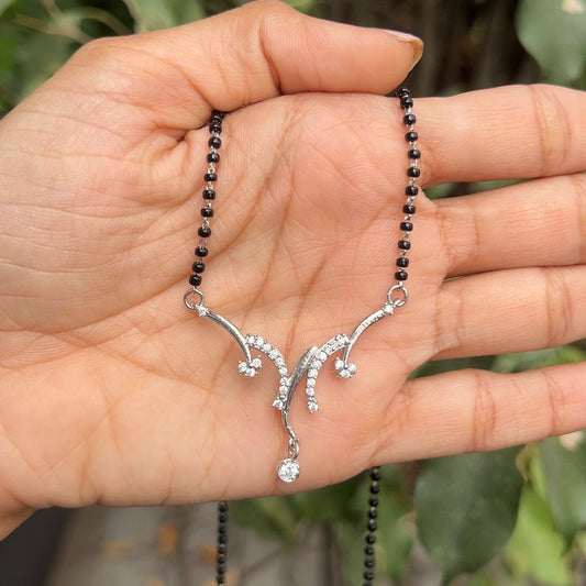 Silver Branch Mangalsutra