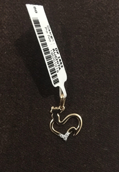 Dainty Diamond Chicken Pendant