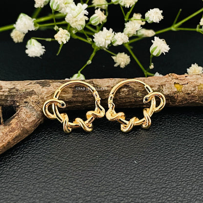 Solid Gold Snake Septum Piercing