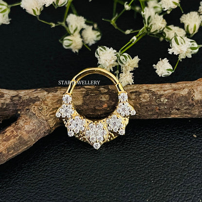 Pear Shape Lab Diamond Daith Clicker
