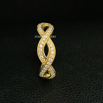 Lab Diamond Infinity Eternity Wedding Ring