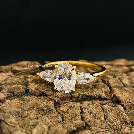 1.00 Ct IGI Certified Lab Grown Diamond Oval Cut Wedding Ring Set