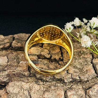 LAB Diamond Signet Ring