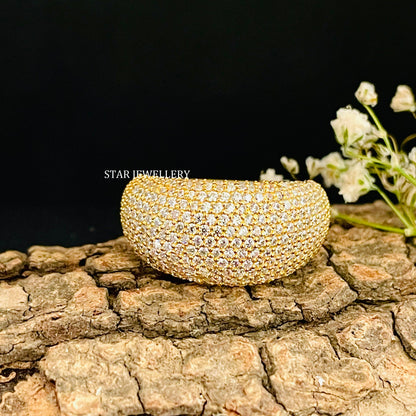 Natural Diamond Cloud Ring