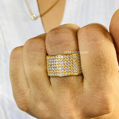 Unisex Lab Grown Diamond Cigar Ring