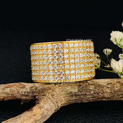 Unisex Lab Grown Diamond Cigar Ring