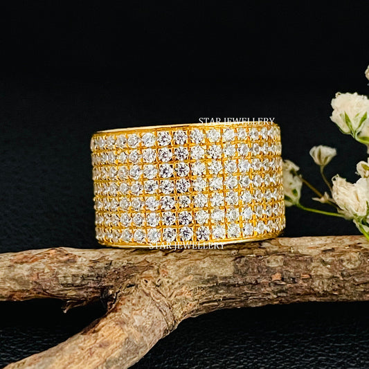 Unisex Lab Grown Diamond Cigar Ring