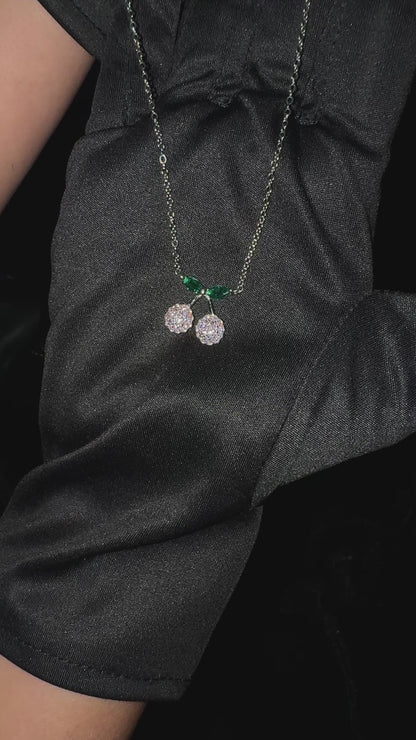 Silver Cherry Necklace