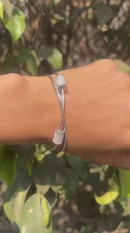 Silver Beaded Bracelet