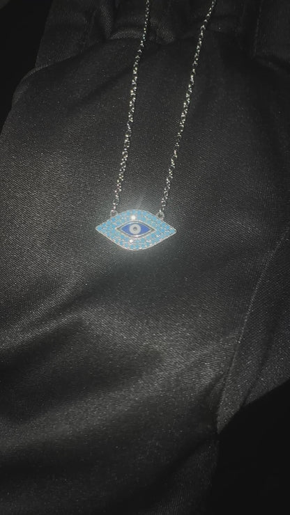 Silver Evil Eye Pendant