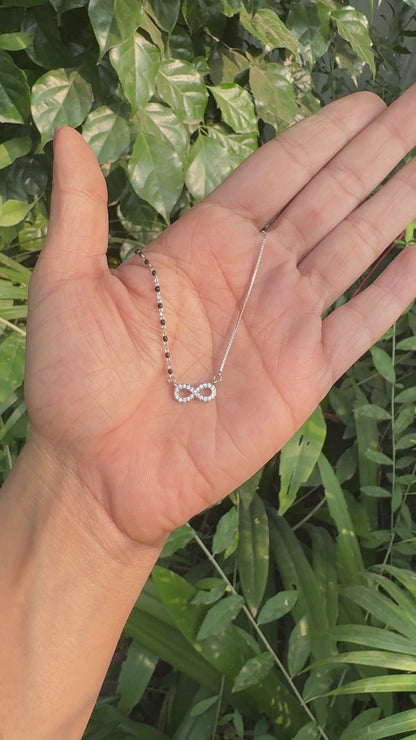 Silver Loop Of Life Mangalsutra