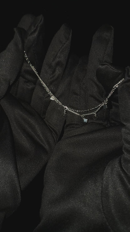 Silver Darling Cubes Baby Bracelet