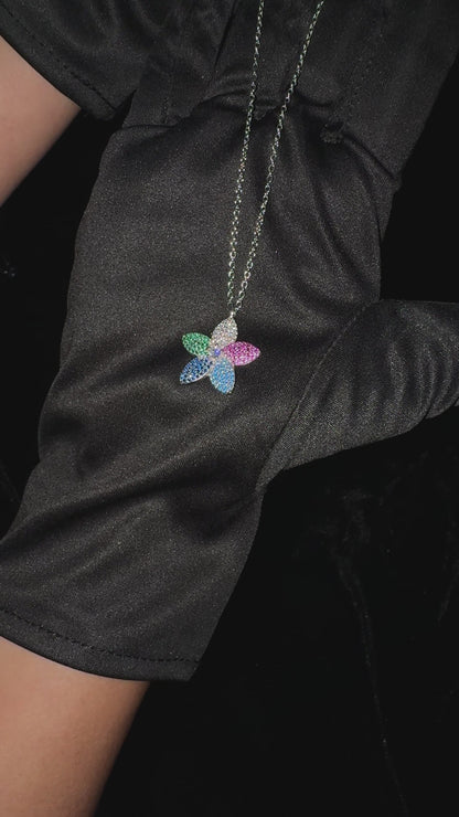 Silver Flower Necklace
