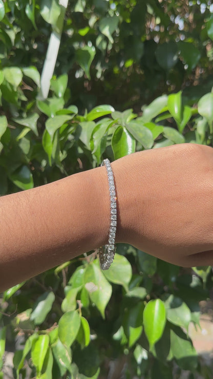 Silver BB Tennis Bracelet
