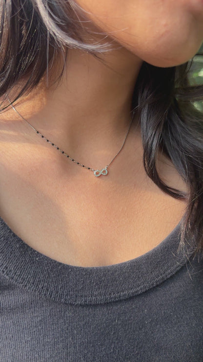 Silver Loop Of Life Mangalsutra