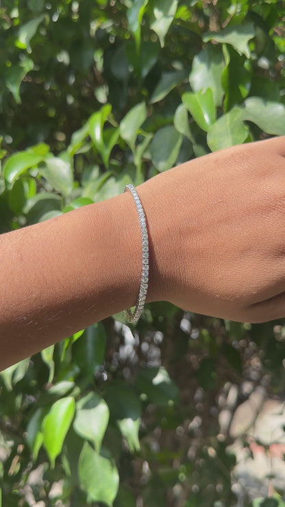 Silver Signature Tennis Bracelet