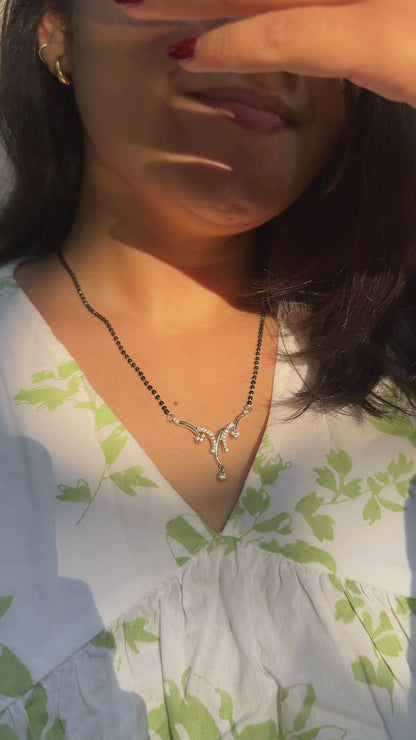 Silver Branch Mangalsutra