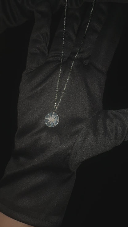Silver Compass Pendant