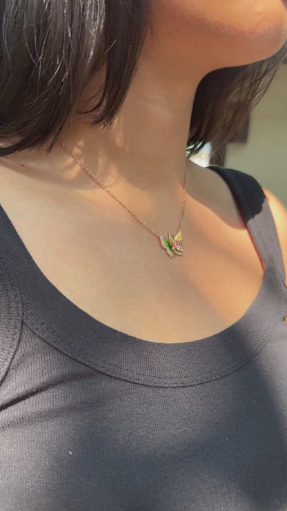 Rose Gold Plated Monarch Pendant