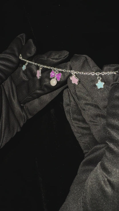 Silver Twinkle Bow Baby Bracelet