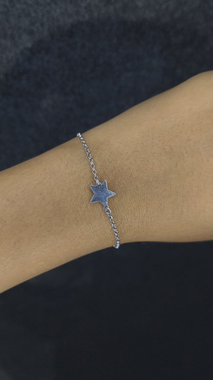 Silver Minimal Star Bracelet