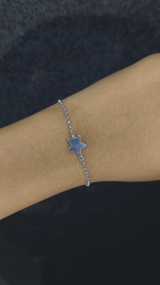 Silver Minimal Star Bracelet