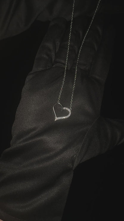 Silver Minimal Heart Pendant