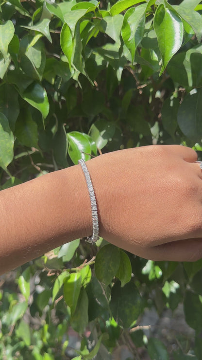 Silver Velocity Tennis Bracelet