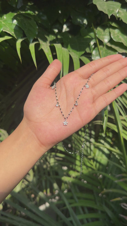 Silver Sunflower Spark Mangalsutra