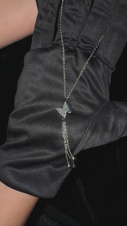 Silver Butterfly Effect Necklace