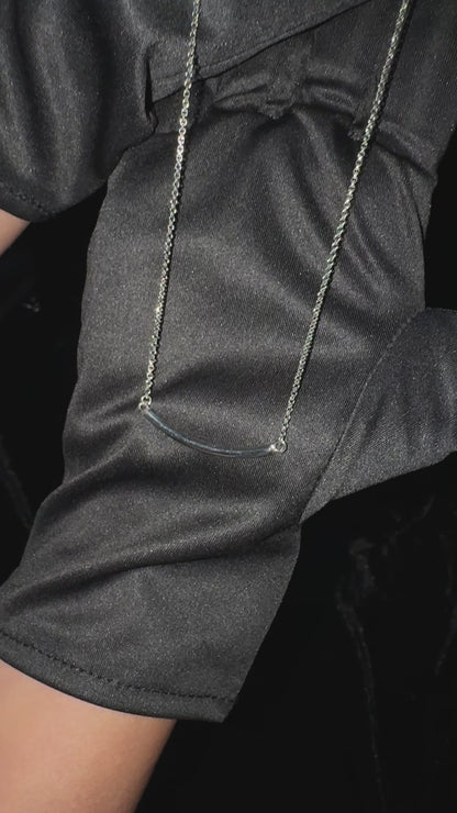 Silver Arc Necklace